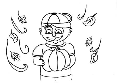 fall coloring page